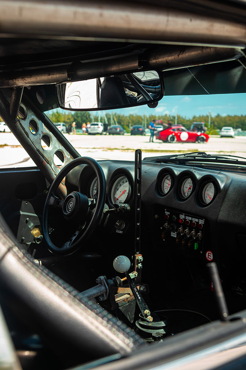 1974 Datsun 260z race car interior